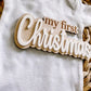 Baby's First Holiday 3D Milestone Sign Set - 3 Pieces