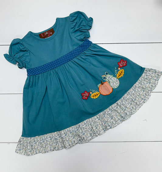 Pumpkin Applique Dress MJ