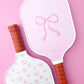 Coquette Pink Bow Floral Pickleball Paddle (ONE)