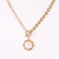 McKeen Charm Toggle Necklace GOLD