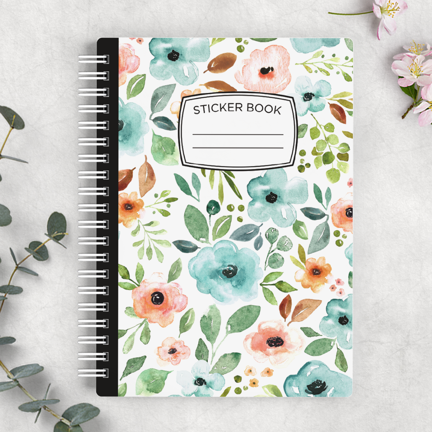 Floral Reusable Sticker Book