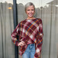 Feeling the Fall Plaid Puff Sleeve