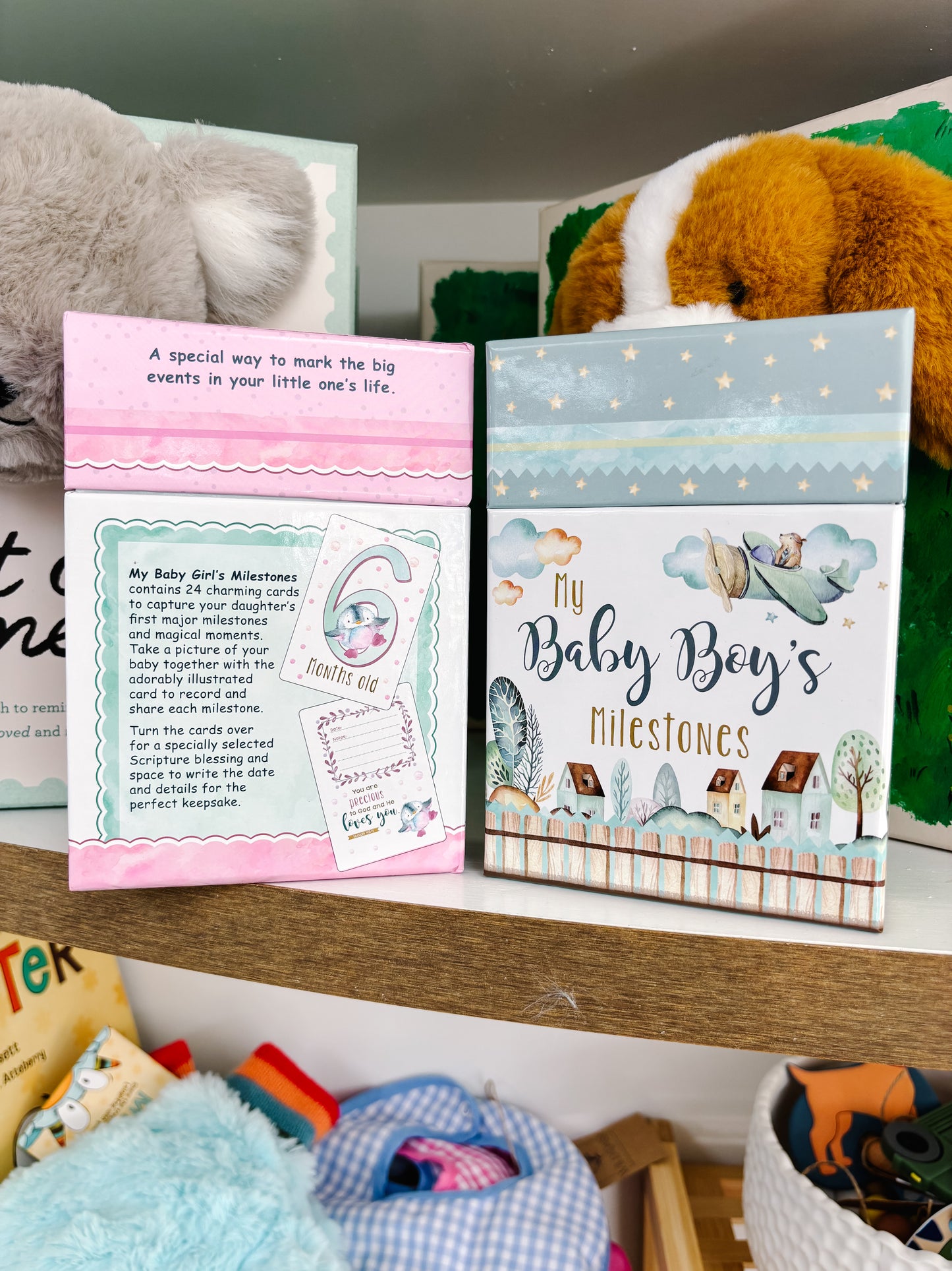 Baby Milestones Card Box