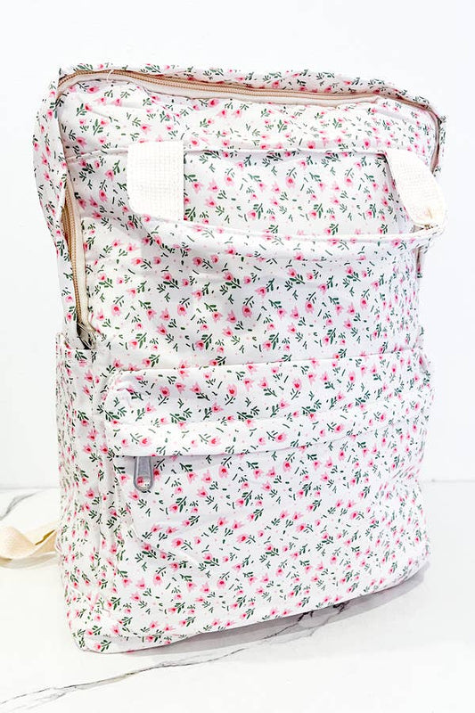 Tulip Floral Print Backpack