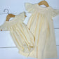 Catherine Pearl Smocked Bubble Yellow