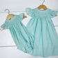 Catherine Pearl Smocked Bubble Mint