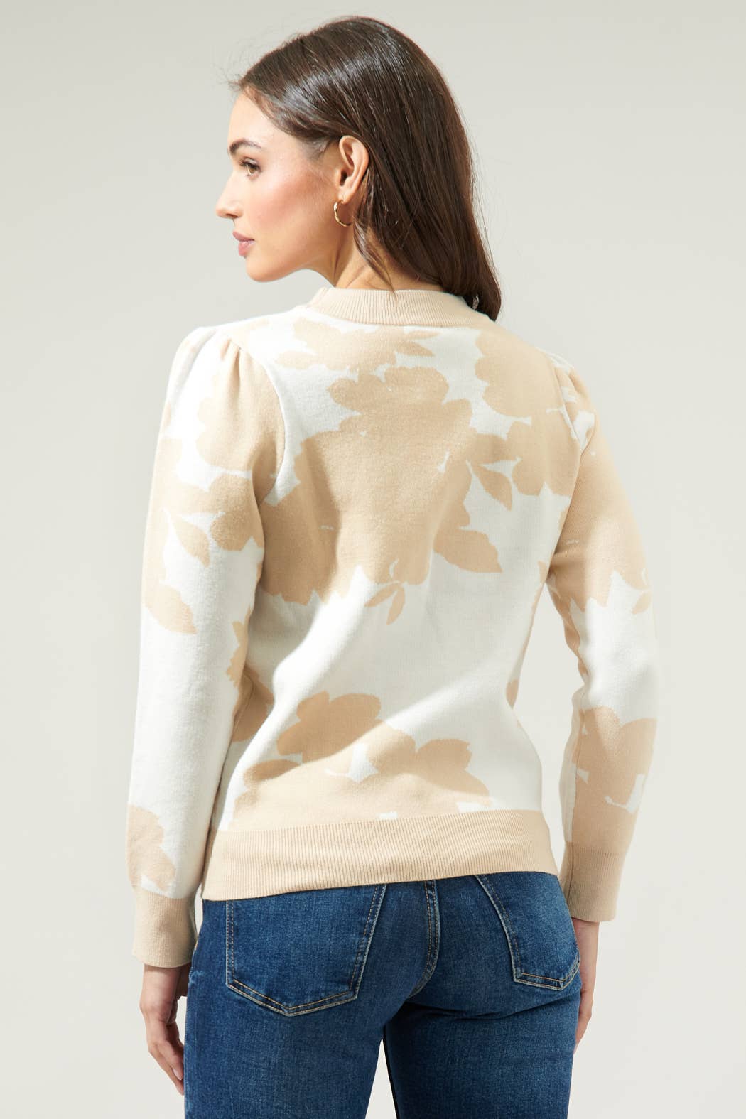 Crocket Floral High Neck Sweater