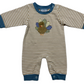 Three Sisters Turkey Appliqué Boys Romper