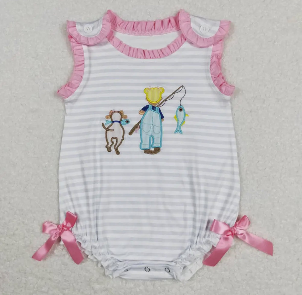 Baby Girls Fishing Romper