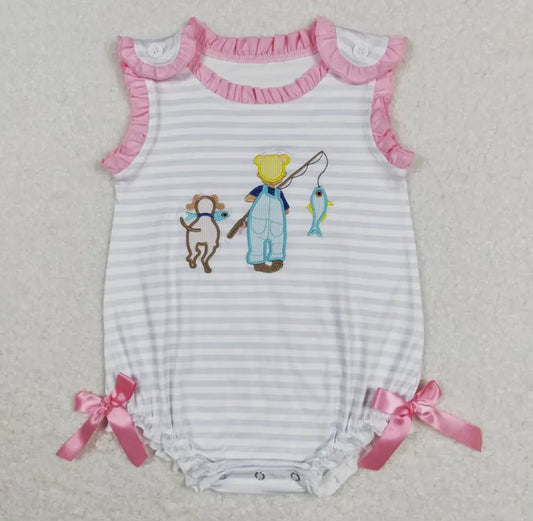 Baby Girls Fishing Romper