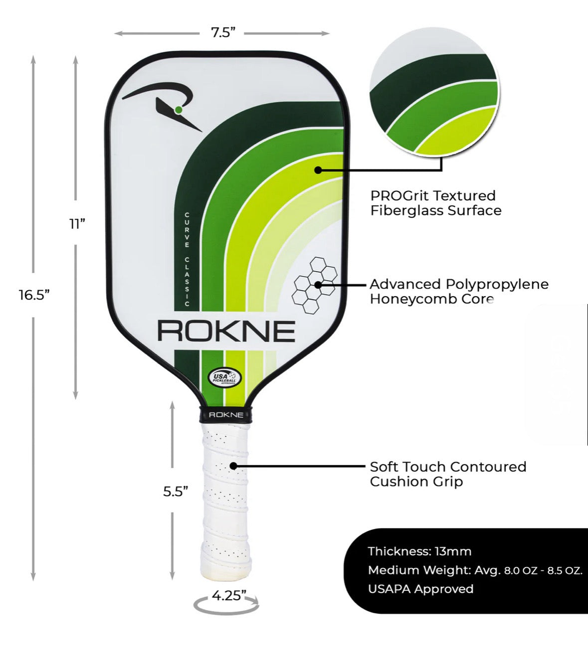 Curve Classic Pickleball Paddle