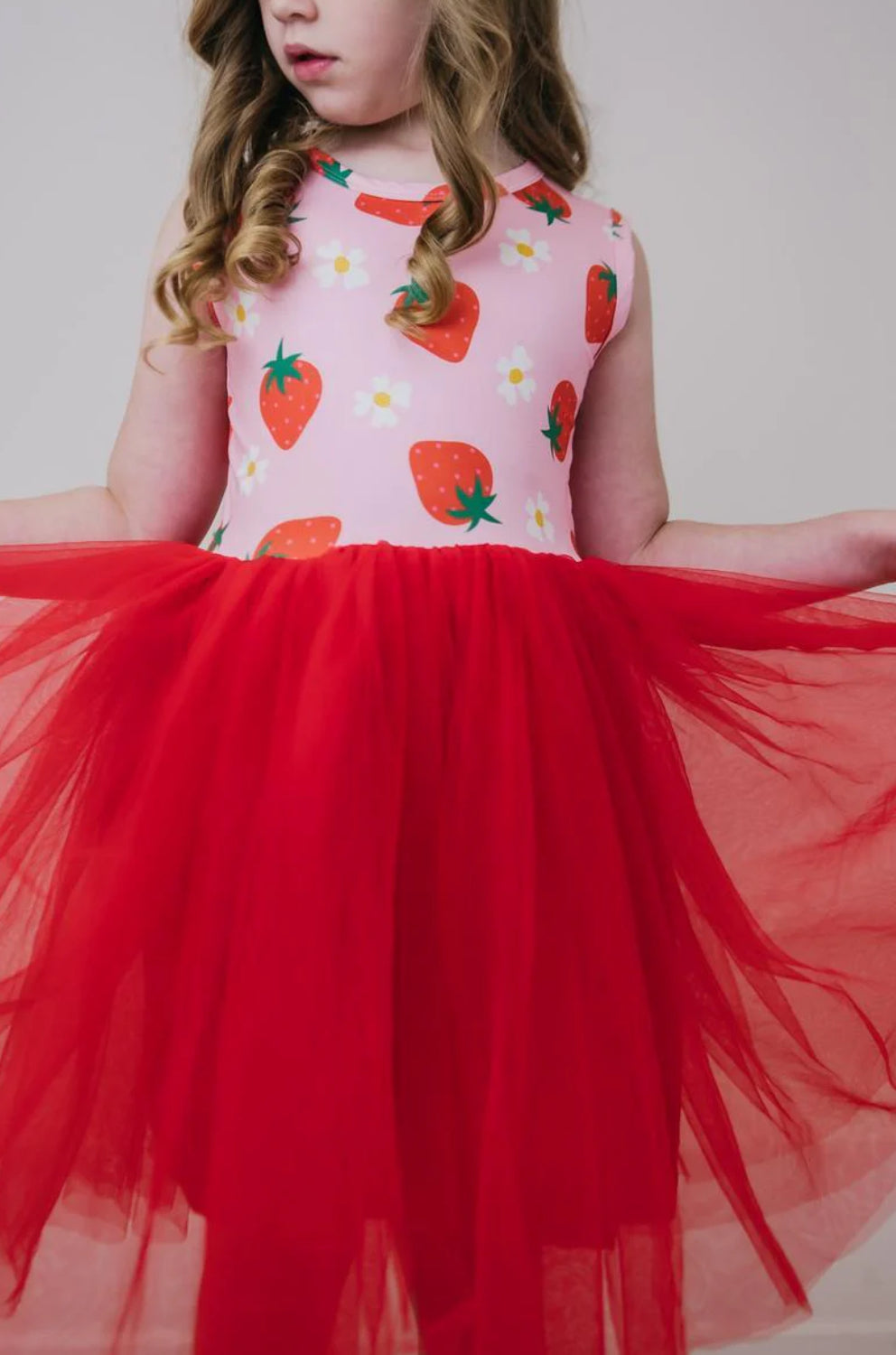 MR Strawberry Sunshine Tank Tutu Dress