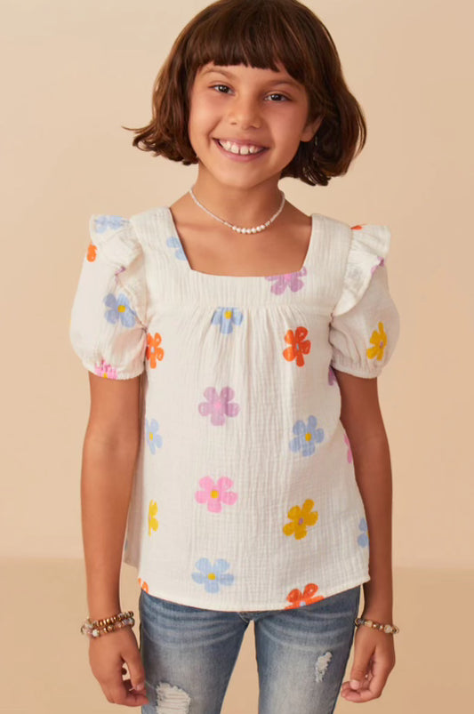 Hayden Girl Daisy Top