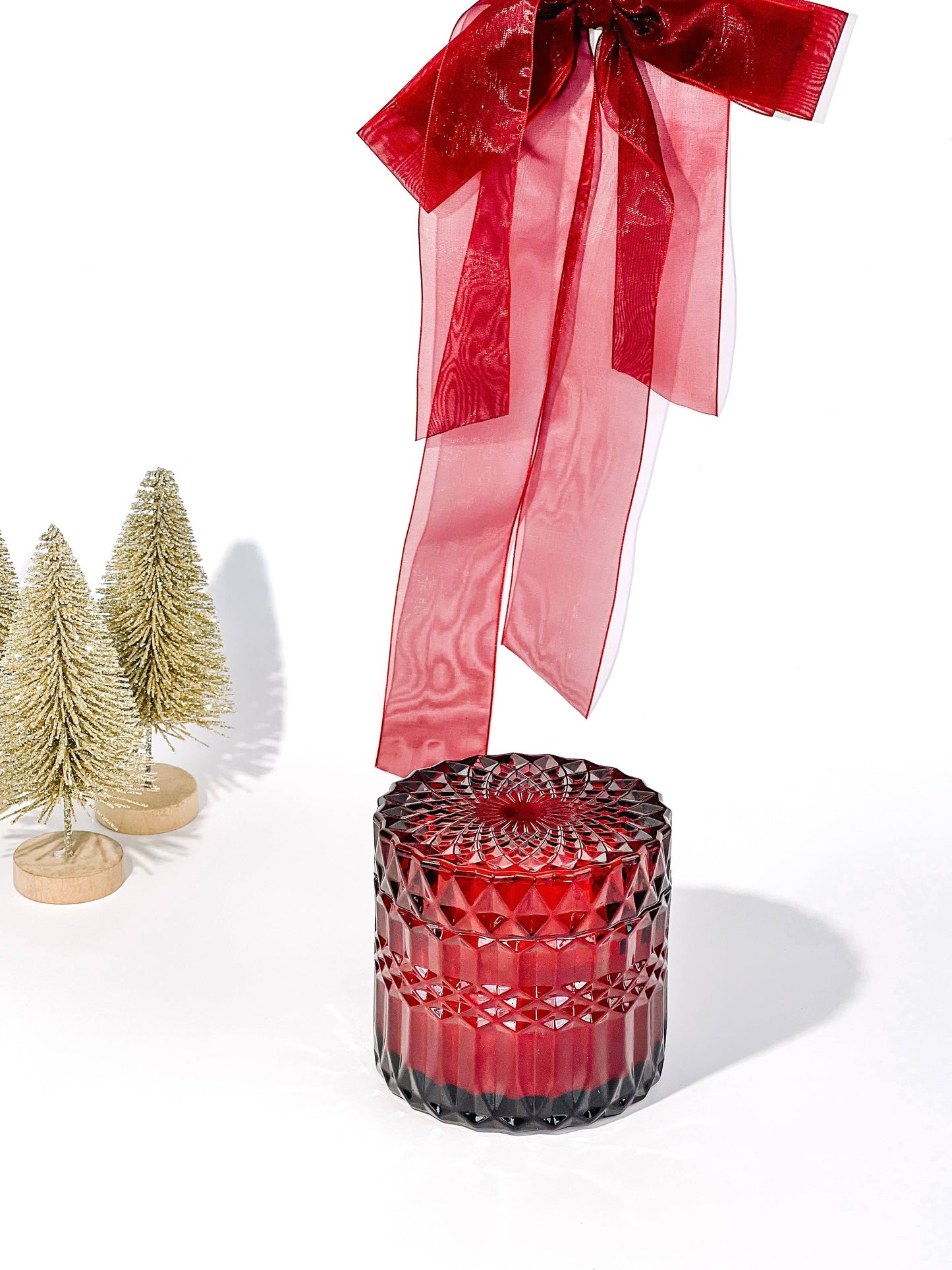 Ruby Red Jar Candle - Winter Berry