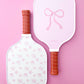 Coquette Pink Bow Floral Pickleball Paddle (ONE)