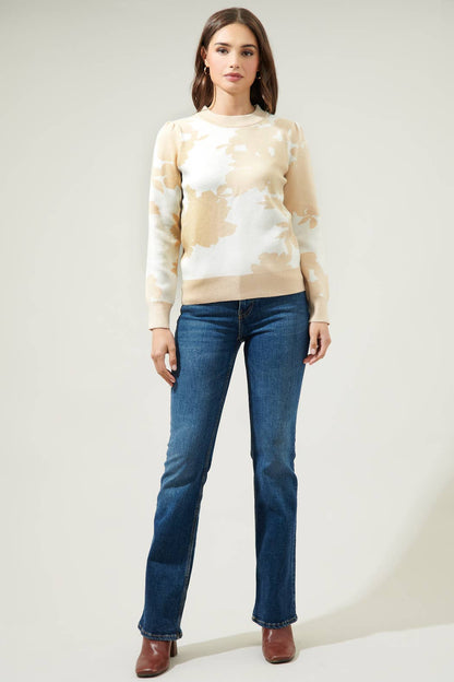 Crocket Floral High Neck Sweater