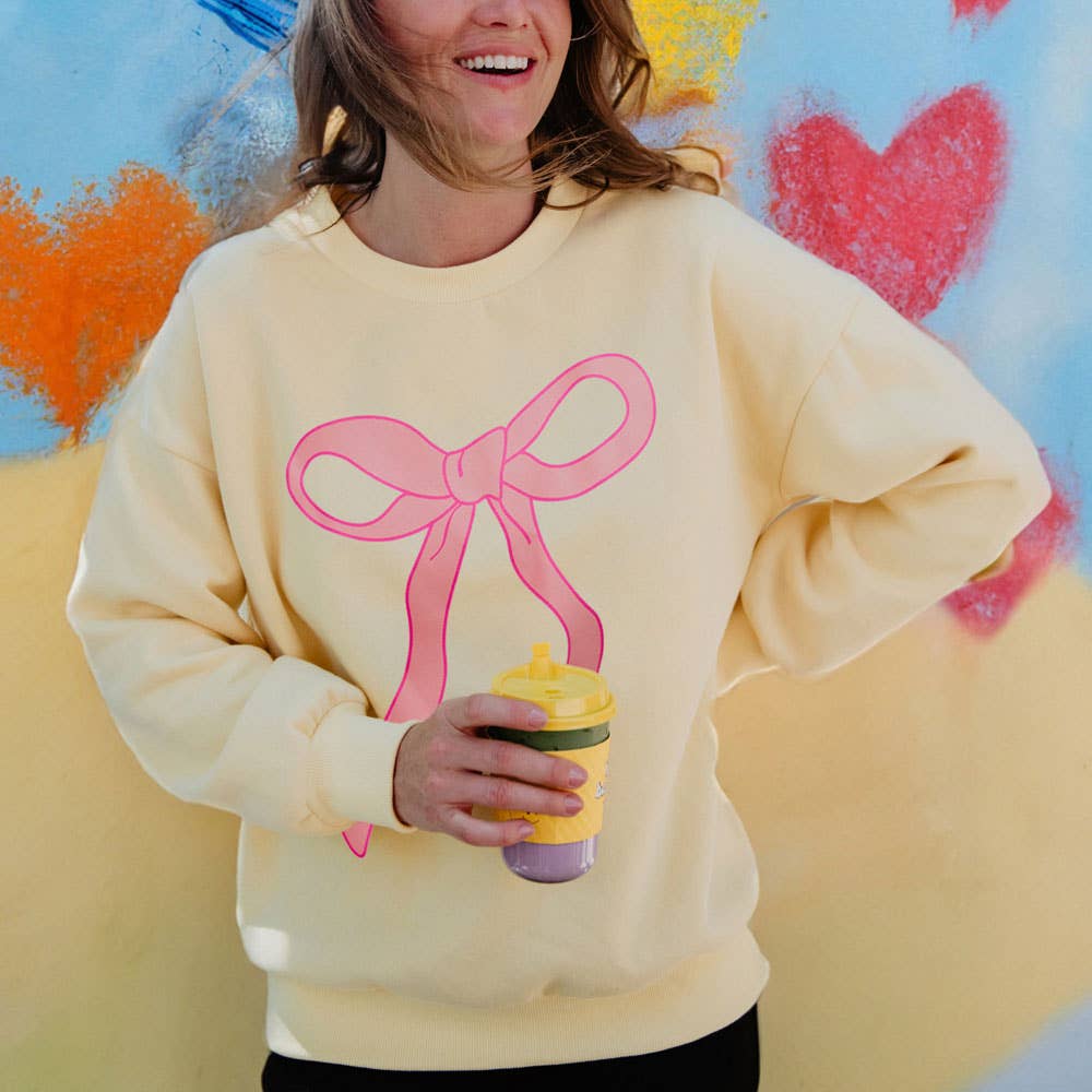 Coquette Bow Crew Sweatshirt