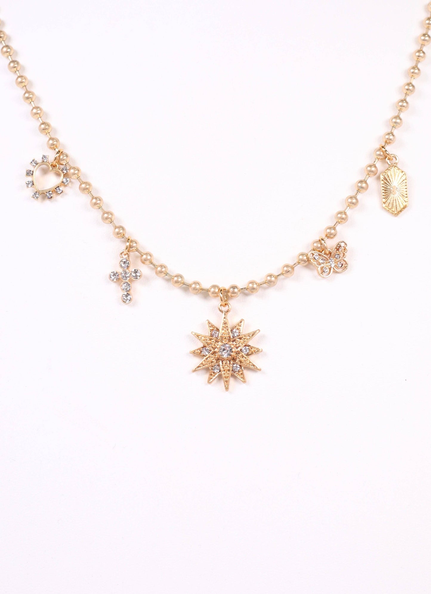 Peterman Charm Necklace GOLD