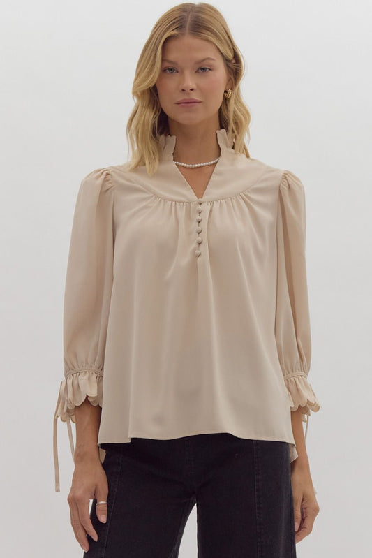 Marly Tie Up Sleeve Top