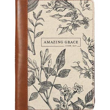 Amazing Grace Natural Canvas Journal